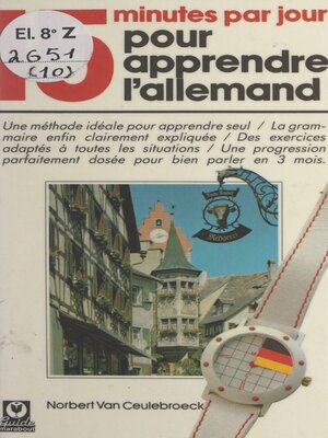 cover image of 15 minutes par jour pour apprendre l'allemand